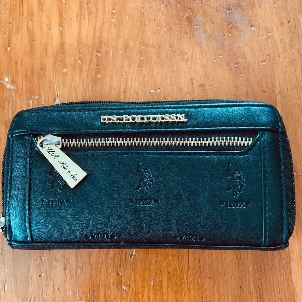 Black US Polo Association Wallet